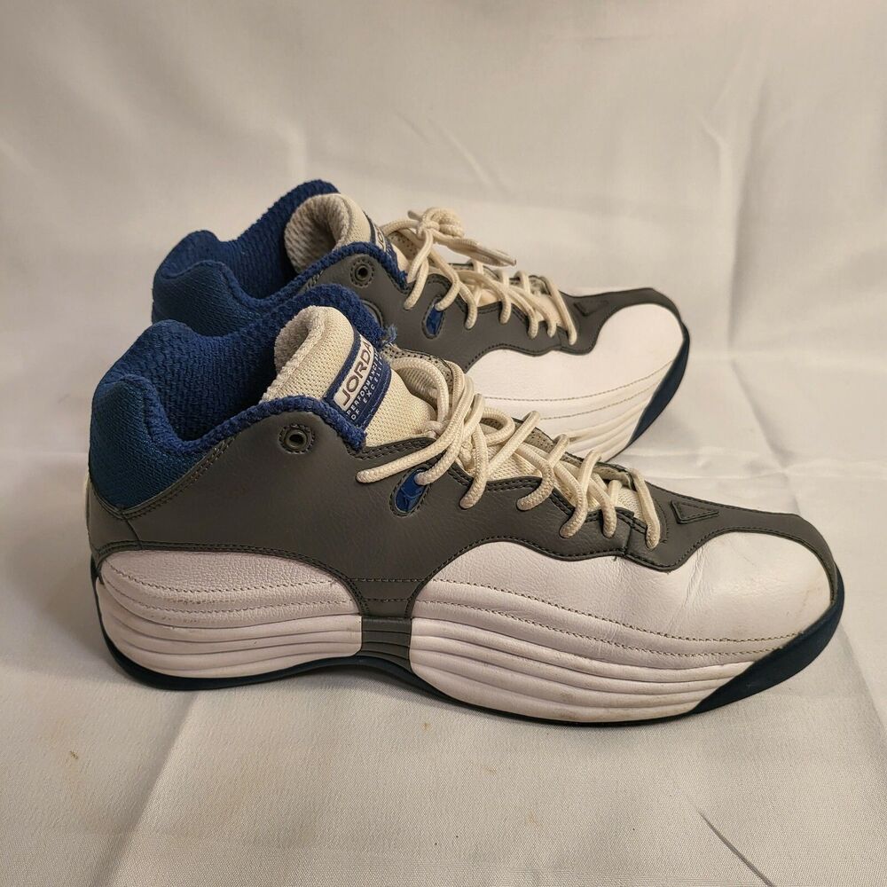 Nike Air Jordan Jumpman Team I CZ9171 100 Sneakers Leather Basketball Size 9 1/2